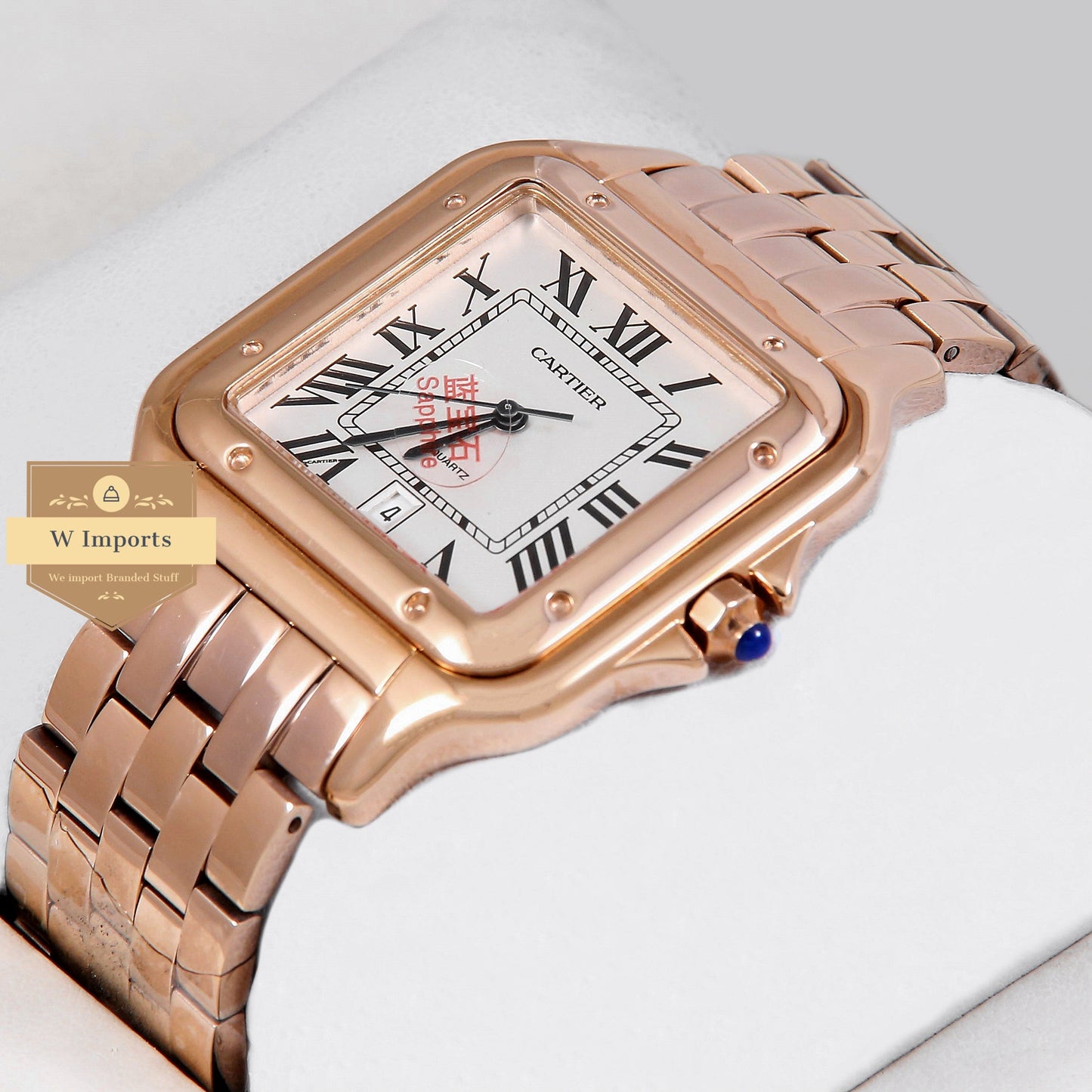 Latest Collection Rose Gold With White Dial Watch