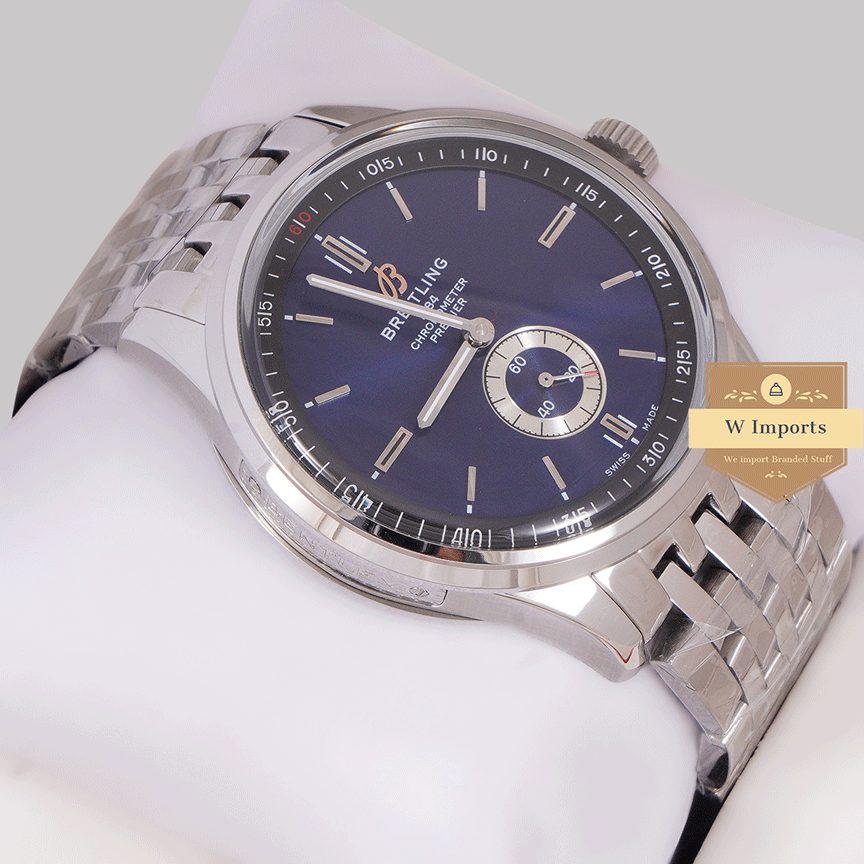Latest Collection Down Second Silver With Blue Dial Watch