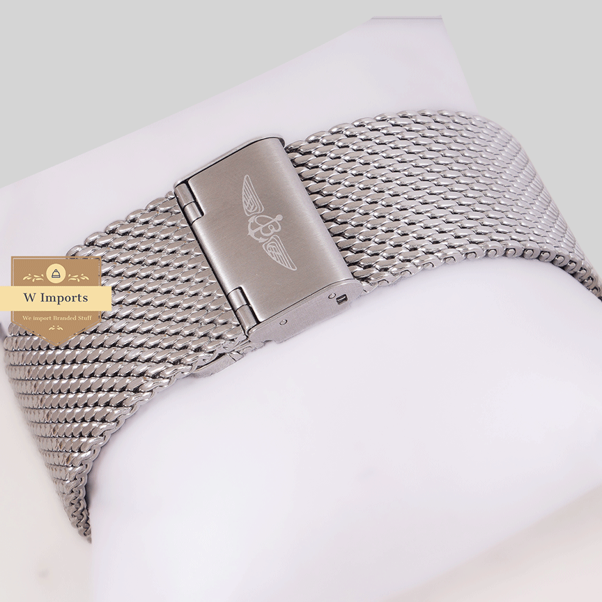 Latest Collection Silver With Black Dial Chain Watch For Men