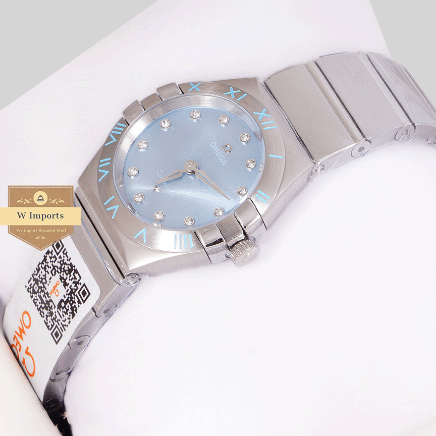 Latest Collection All Silver With Dial Stone Figure Ladies Watch