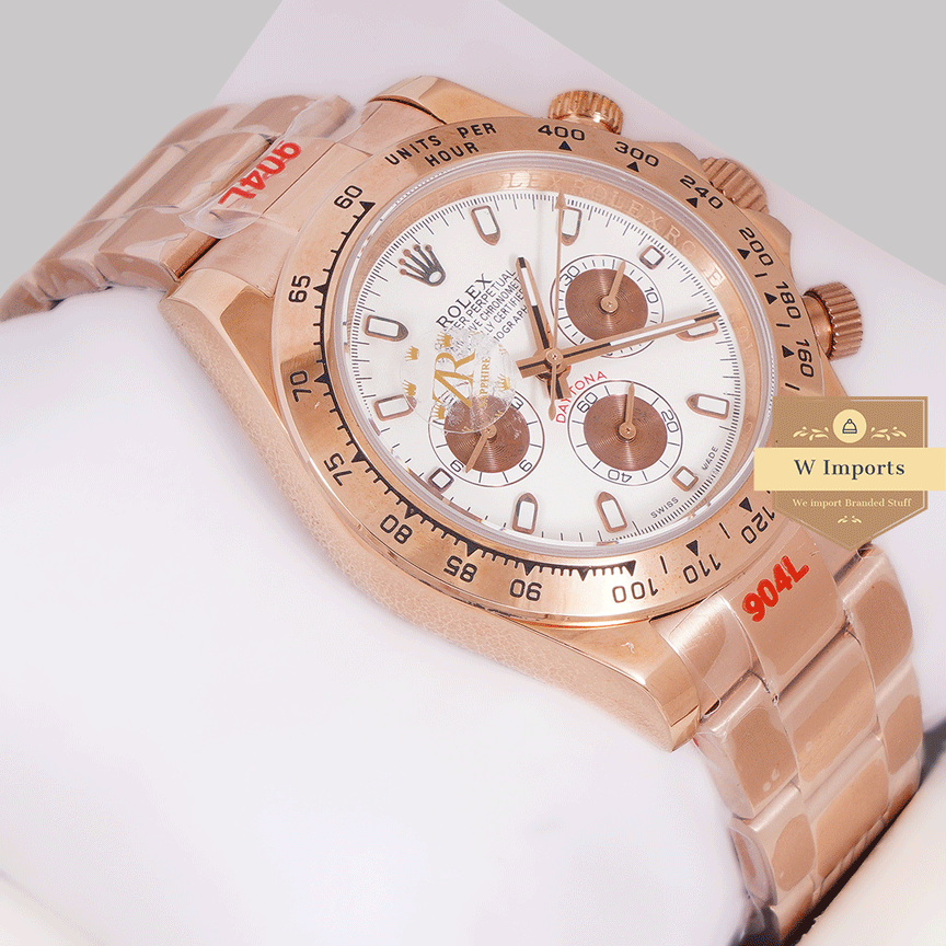 Latest Collection Chronograph 40 Rose Gold With White Dial Zr Factory