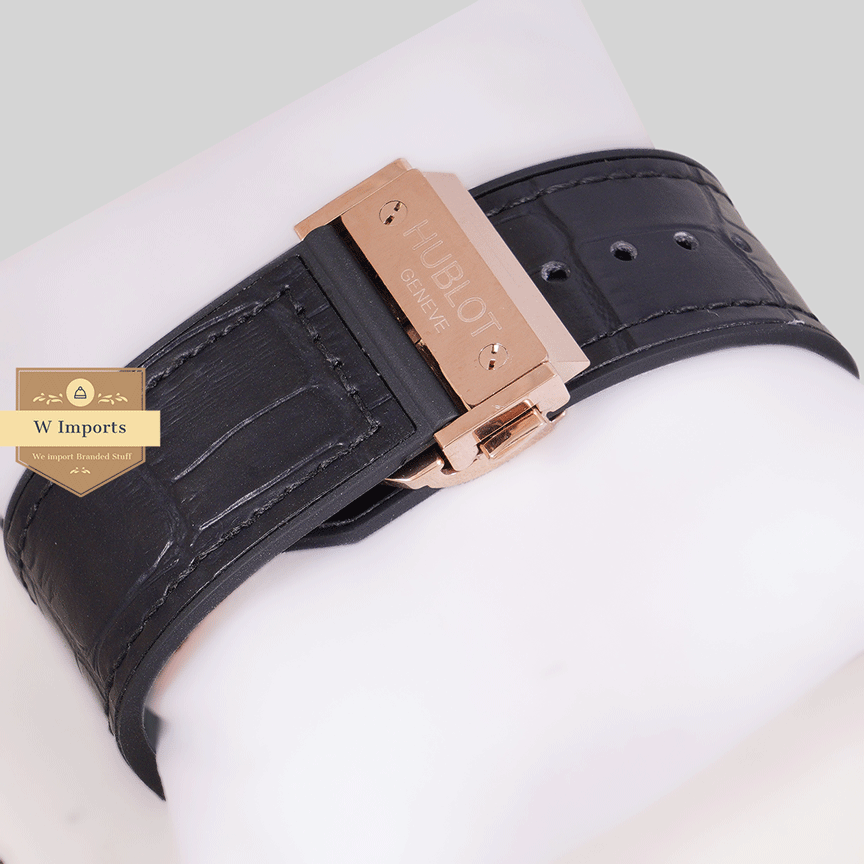 New Arrival Chronograph Rose Gold Case With Skeleton Dial Leather Strap Watch