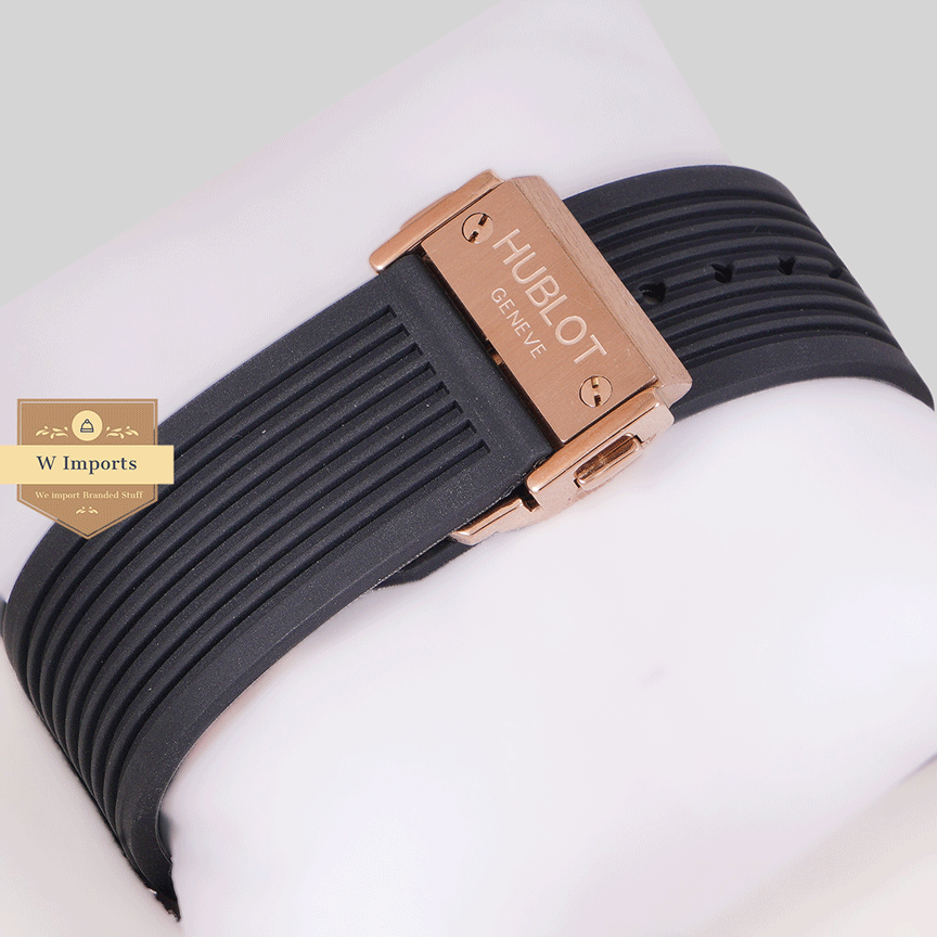 New Arrival Chronograph Rose Gold Case With Skeleton Dial Pvc Strap Watch