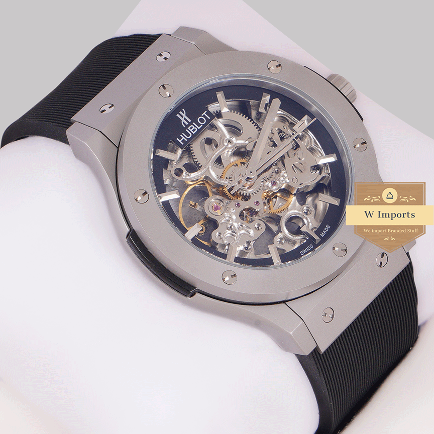 Latest Collection Silver Matt Case With Skeleton Dial Automatic watch