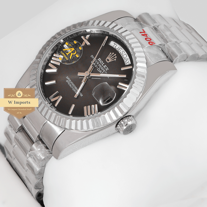 New Edition Collection 36 Silver With Gray Dial Fluted Bezel ZR Factory