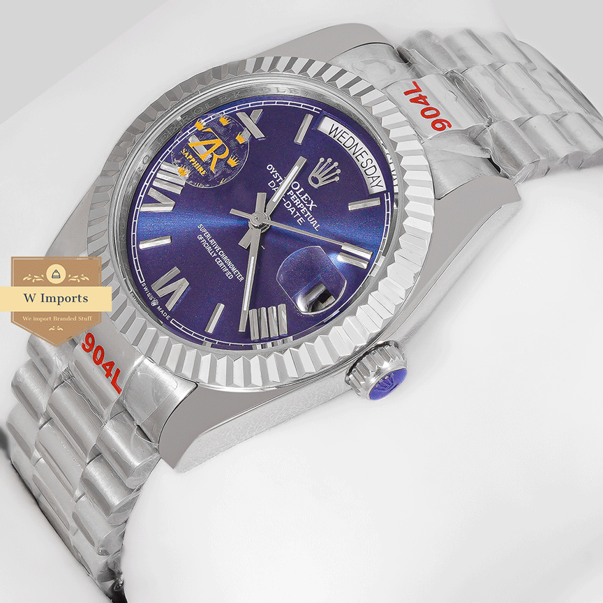 New Arrival Collection 36 Silver With Blue Dial Fluted Bezel ZR Factory