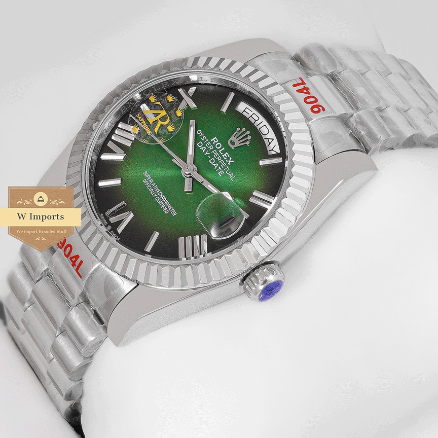 New Arrival Collection 36 Silver With Green Dial Fluted Bezel Zr Factory
