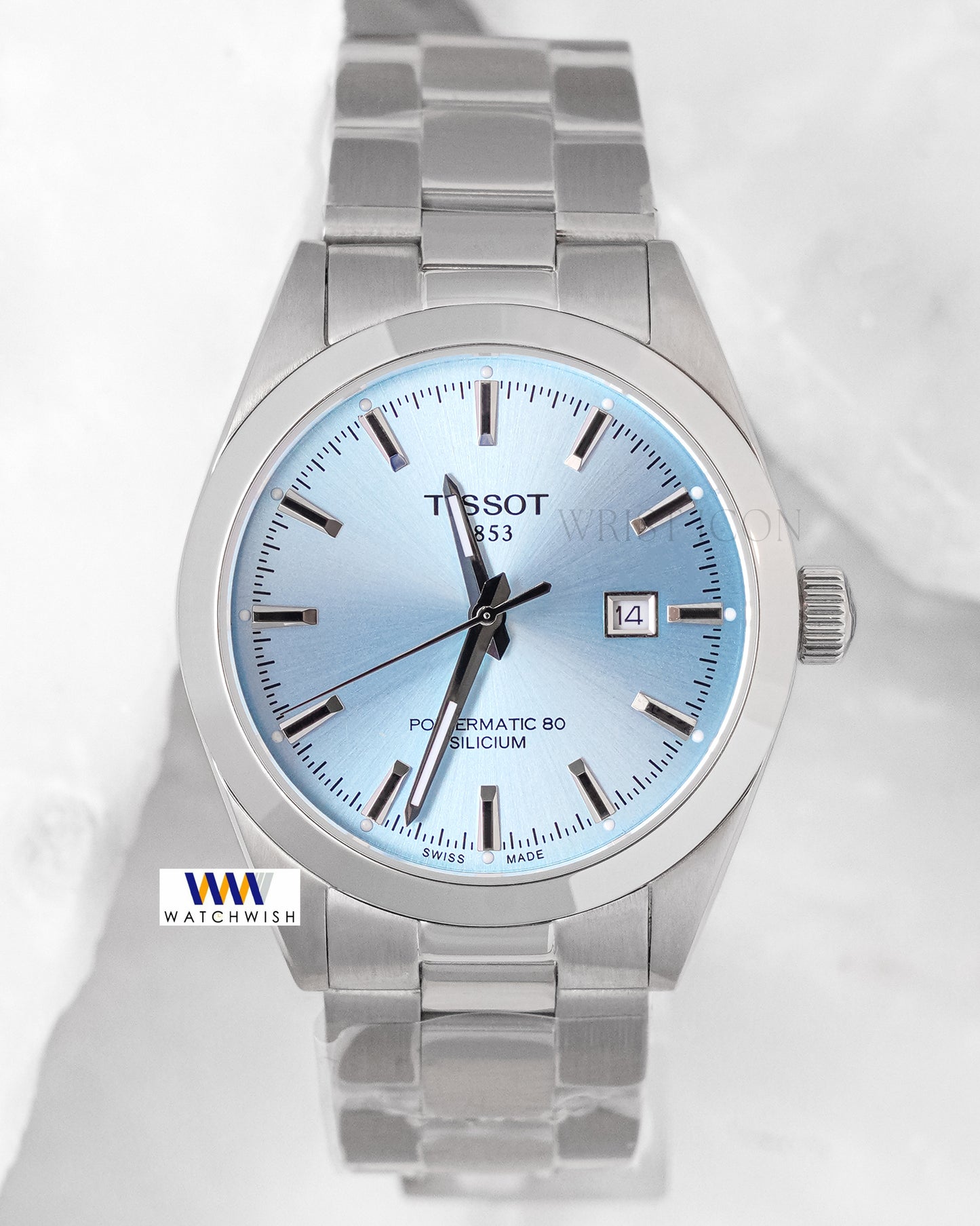 Latest Collection Silver With Blue Dial Chain Watch