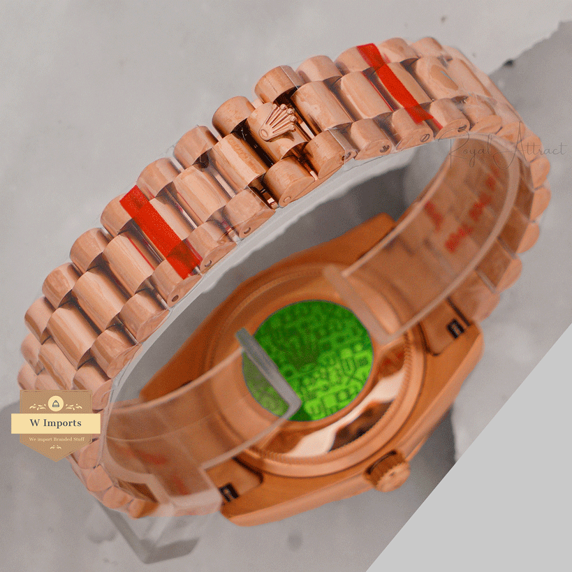 New Arrival Collection 36 Rose Gold With Green Dial Fluted Bezel ZR Factory