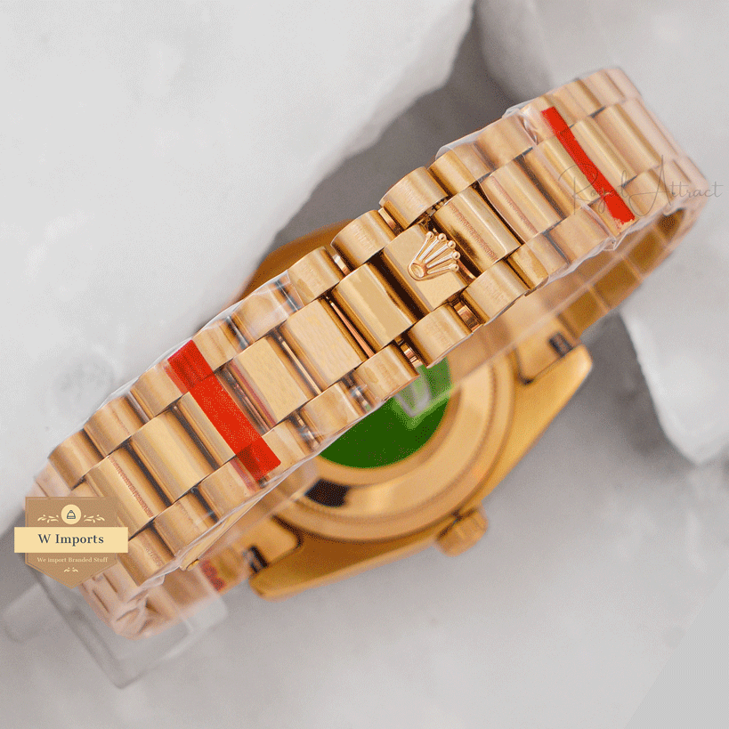 Latest Collection 36 Yellow Gold With Black Dial Roman Figure Automatic Watch Zr Factory
