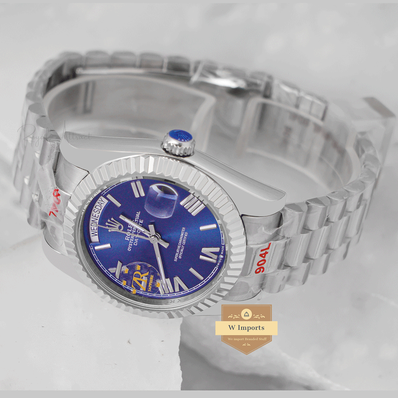 New Arrival Collection 36 Silver With Blue Dial Fluted Bezel ZR Factory