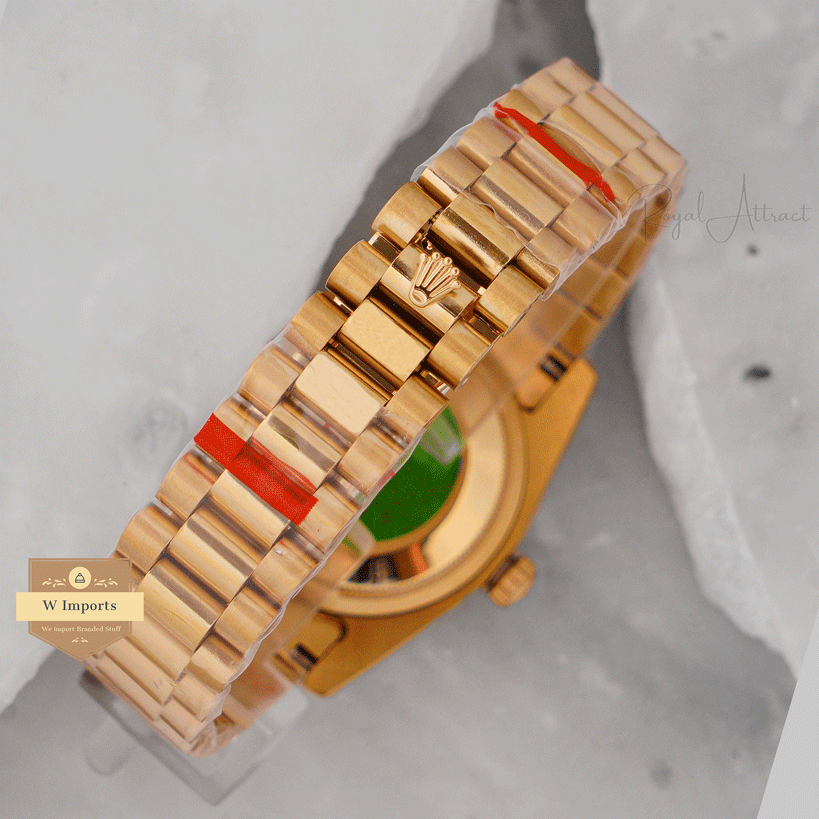 Latest Collection 36 All Yellow Gold With Dial Stone Figure & Automatic Watch Zr Factory