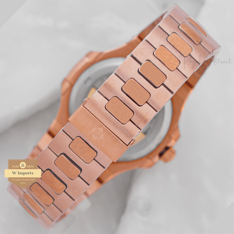 Latest Collection Rose Gold With Gray Dial Automatic Watch