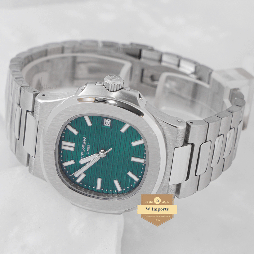 Latest Collection Silver With Green Dial Automatic Watch