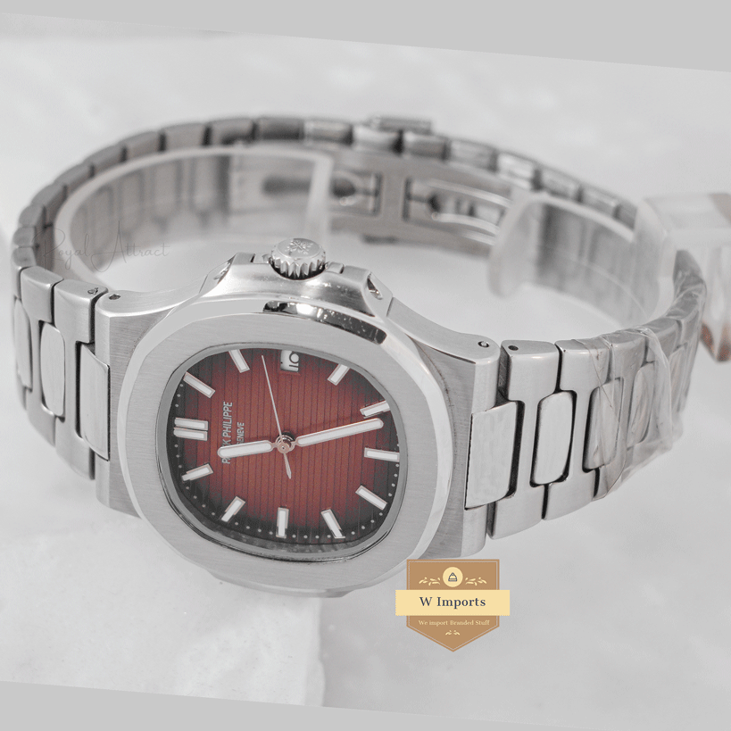 Latest Collection Silver With Brown Dial Automatic Watch