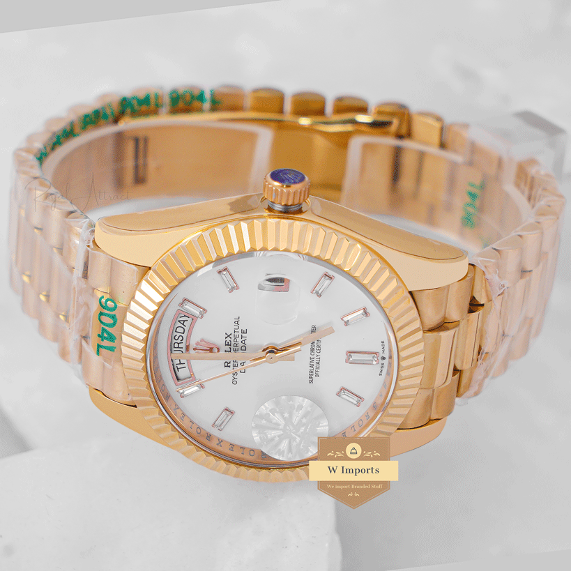 Latest collection YZ Factory 40mm Yellow Gold With Mother Of Pearl Dial Automatic Watch For Men
