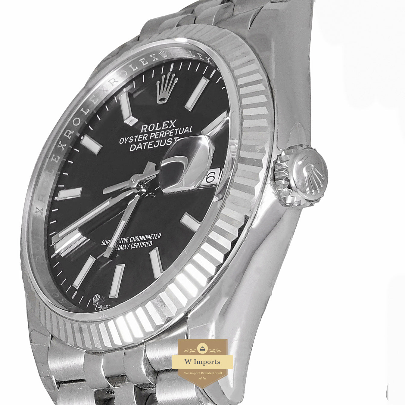 LATEST COLLECTION 36 SILVER WITH BLACK DIAL AUTOMATIC WATCH EW MADE