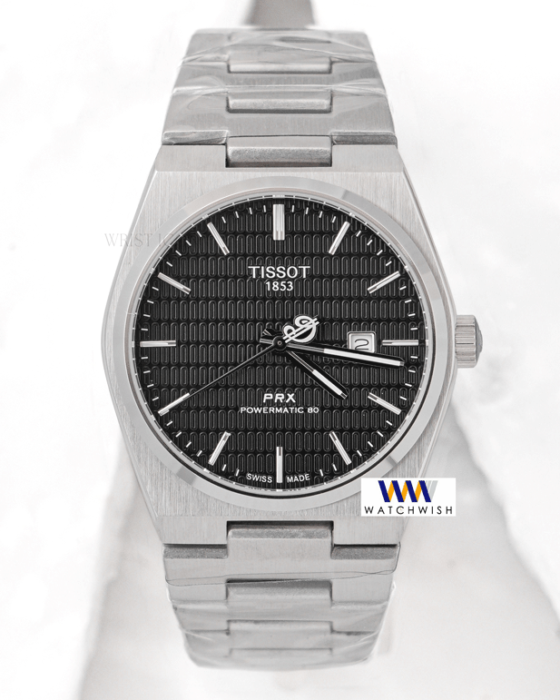 Latest Collection Prx Silver Stainless Steel With Black Dial Quartz Watch