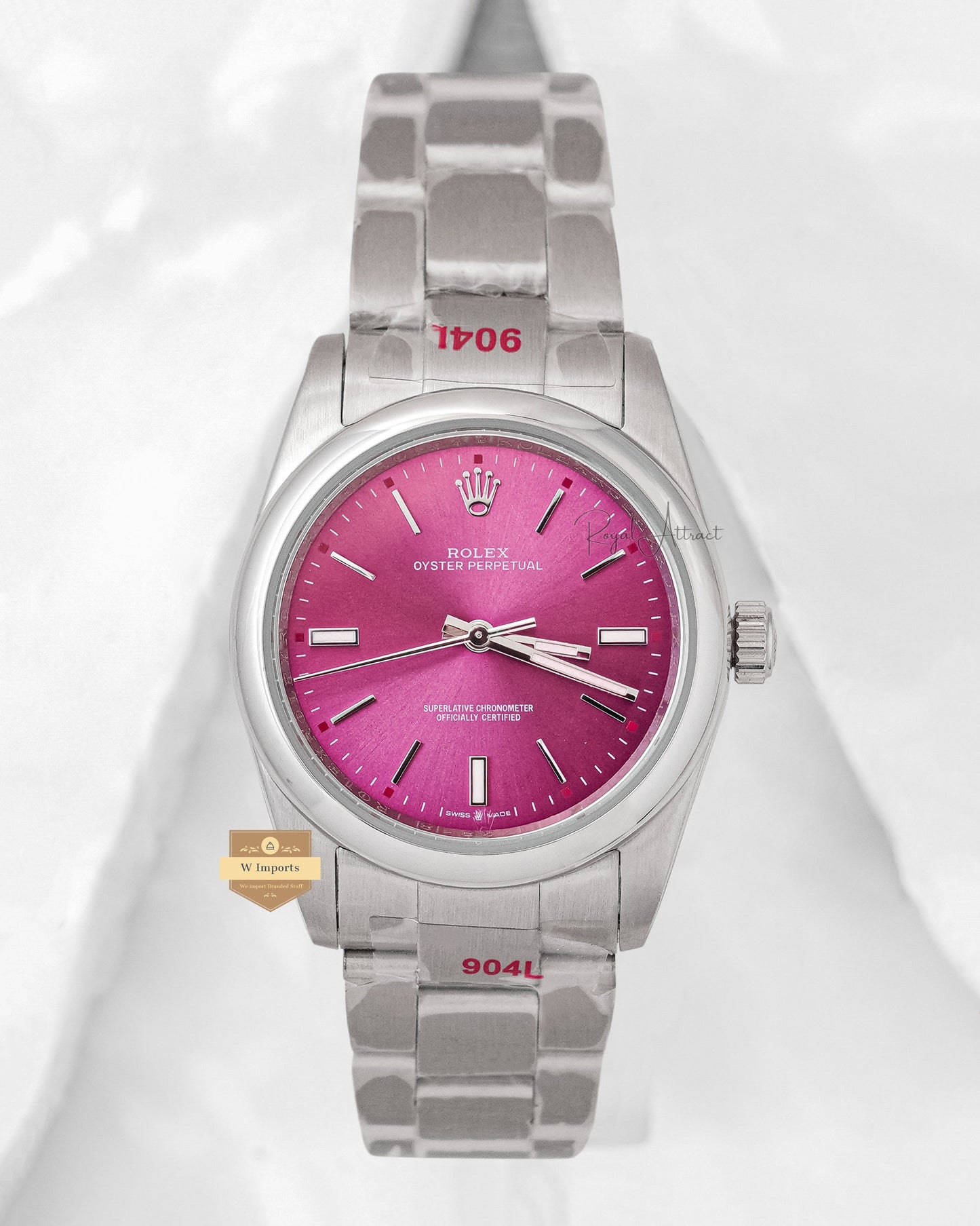 Latest Collection 36 Silver With Purple Dial Smooth Bezel Zr Factory