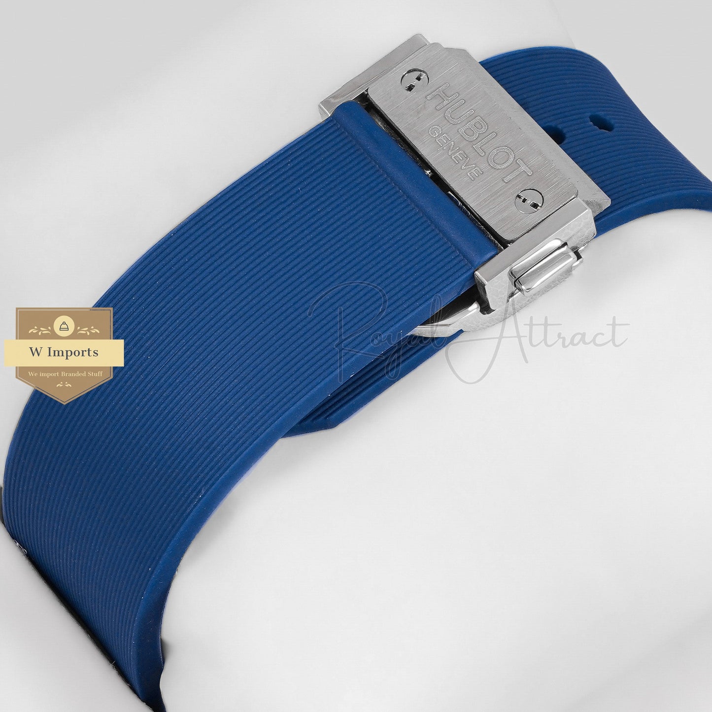 Latest Collection Silver Case With Blue Dial & Pvc Strap