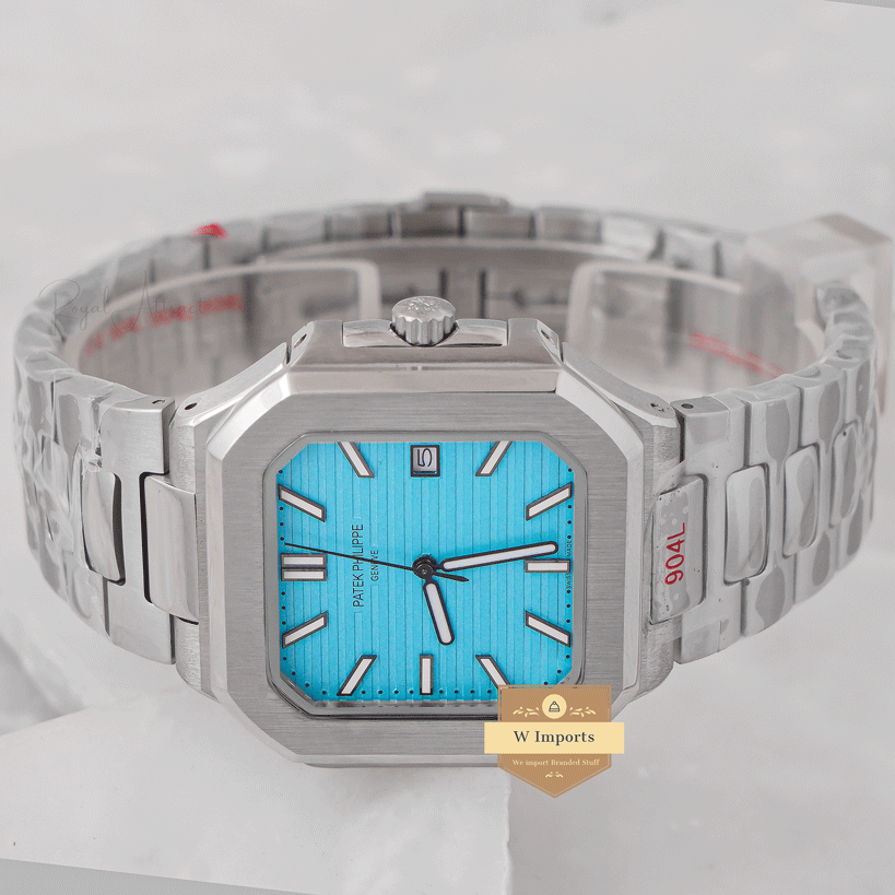 New Arrival Silver With Light Blue Dial Automatic Watch
