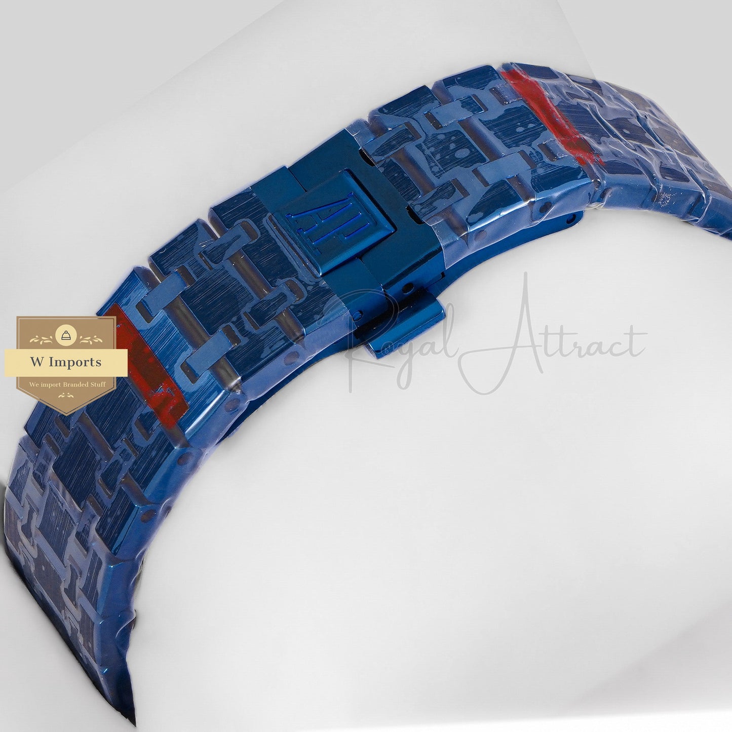 Latest Collection Perpetual Calendar Blue Stainless Steel With Dial Chain Watch