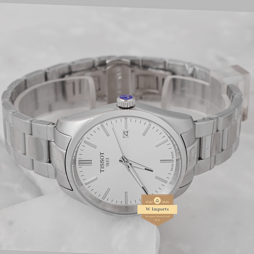 Latest Collection All Silver With Dial Chain Watch