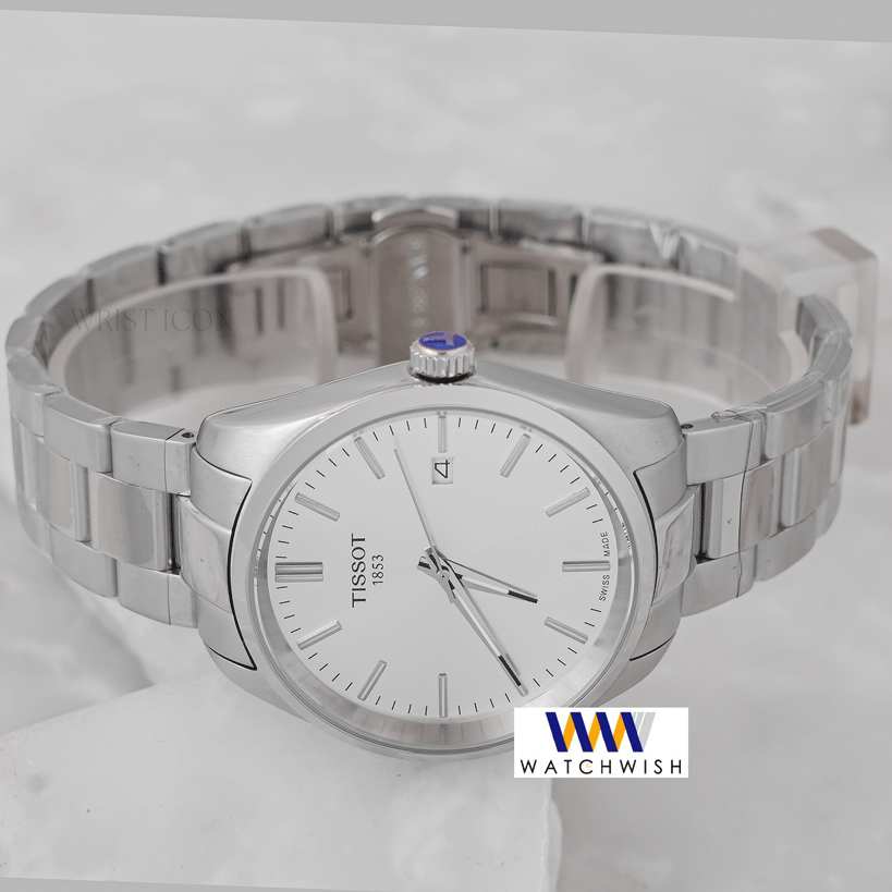 Latest Collection All Silver With Dial Chain Watch