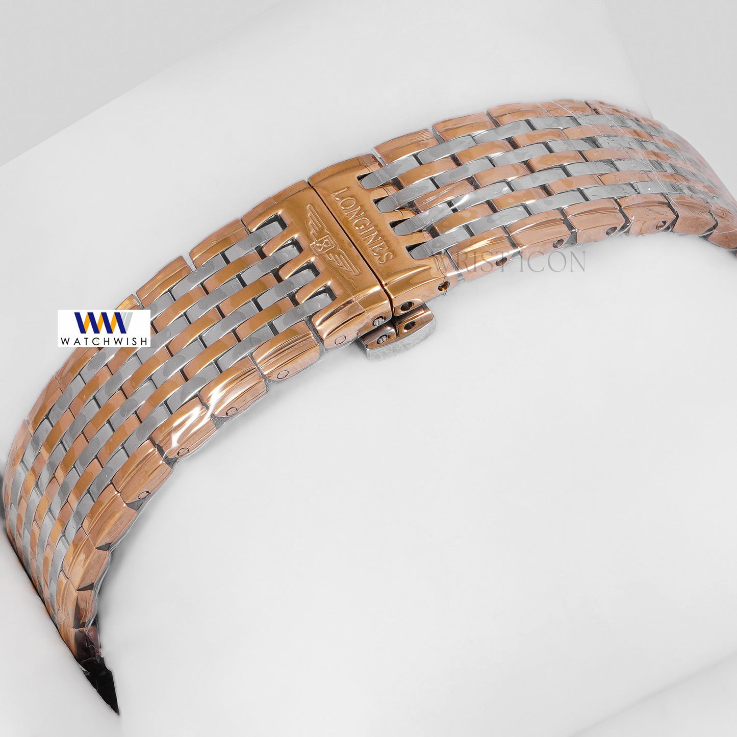 Latest Collection Two Tone Yellow Gold With White Dial Chain Watch