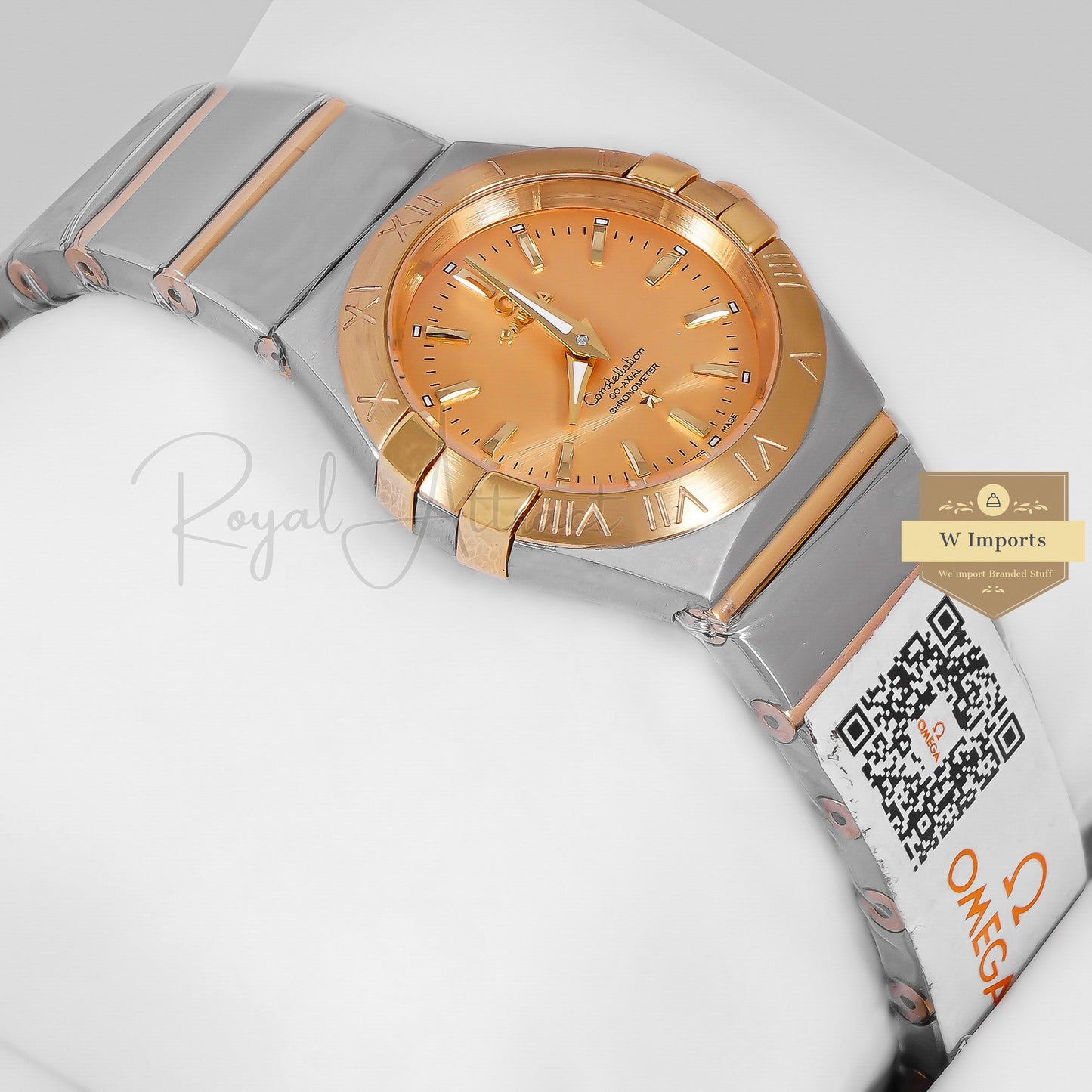 Latest Collection Two Tone Yellow Gold With Dial Ladies Watch