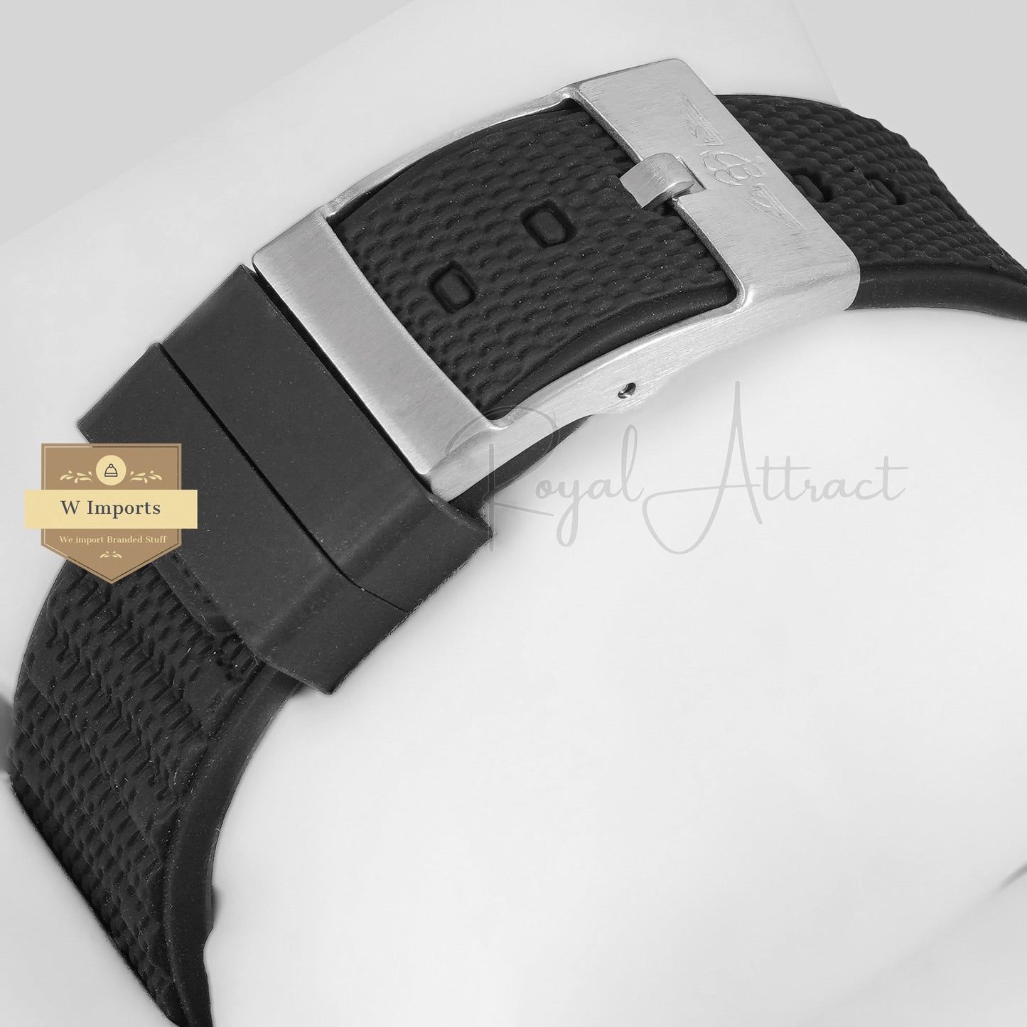 Latest Collection Chronograph Silver With Green Dial And Pvc Strap