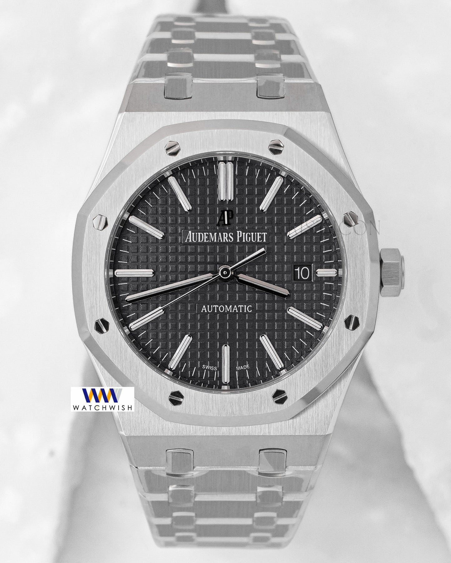 Latest Collection Silver Premium With Black Dial PPF Made Automatic Watch