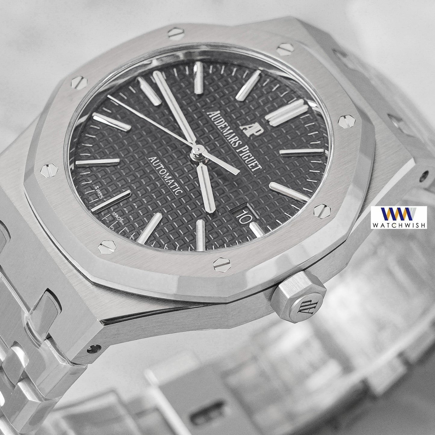 Latest Collection Silver Premium With Black Dial PPF Made Automatic Watch