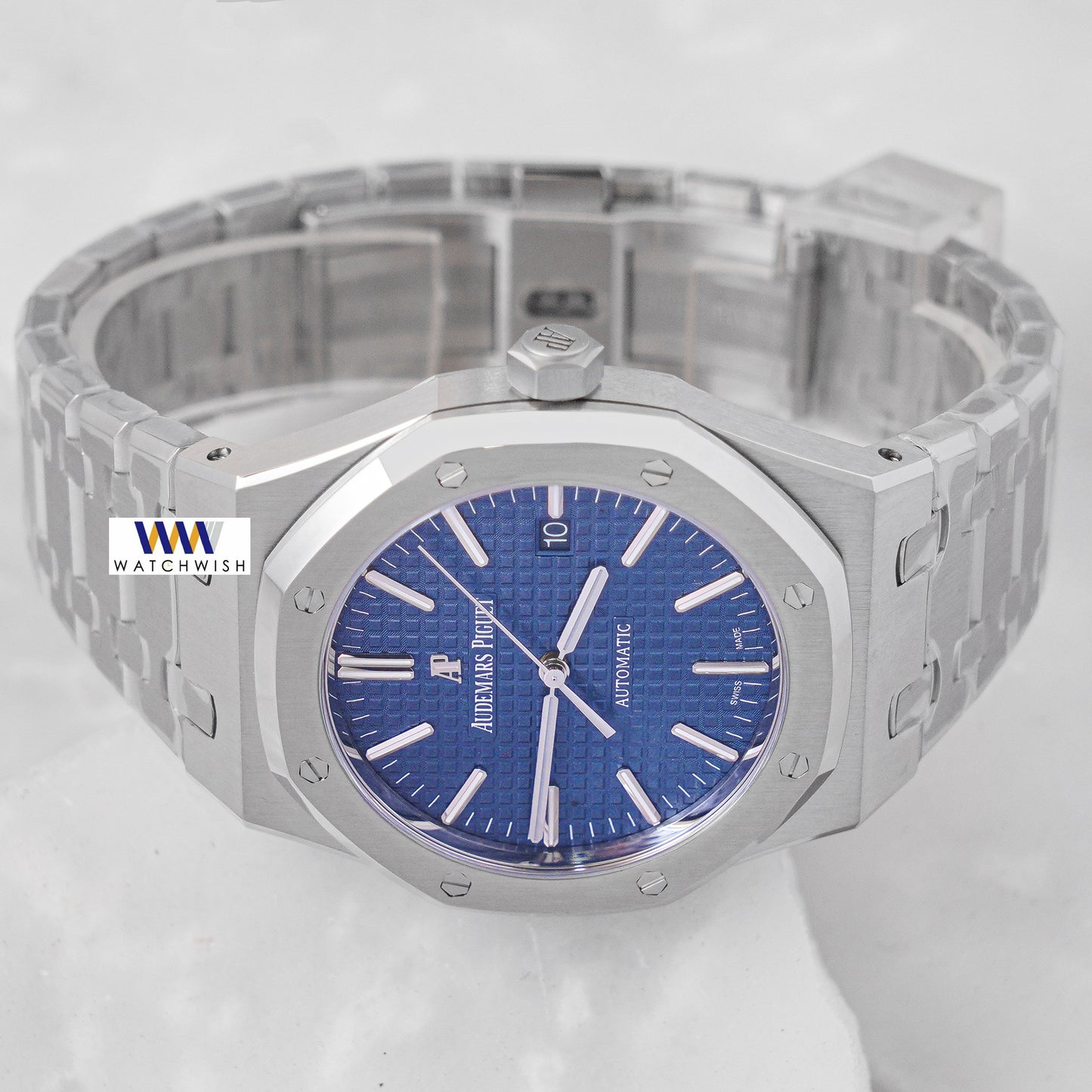 Latest Collection Silver Premium With Blue Dial PPF Made Automatic Watch