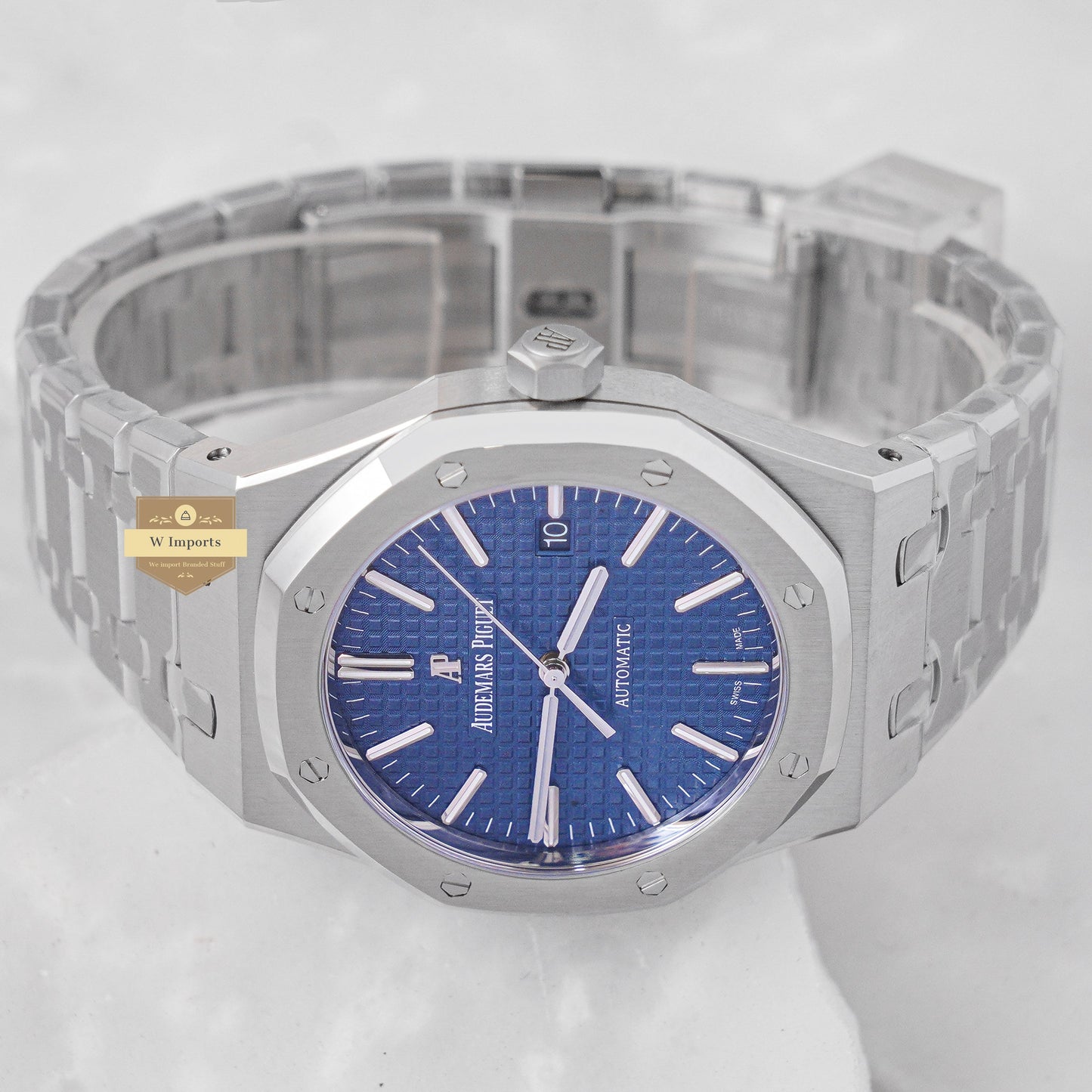 Latest Collection Silver Premium With Blue Dial PPF Made Automatic Watch