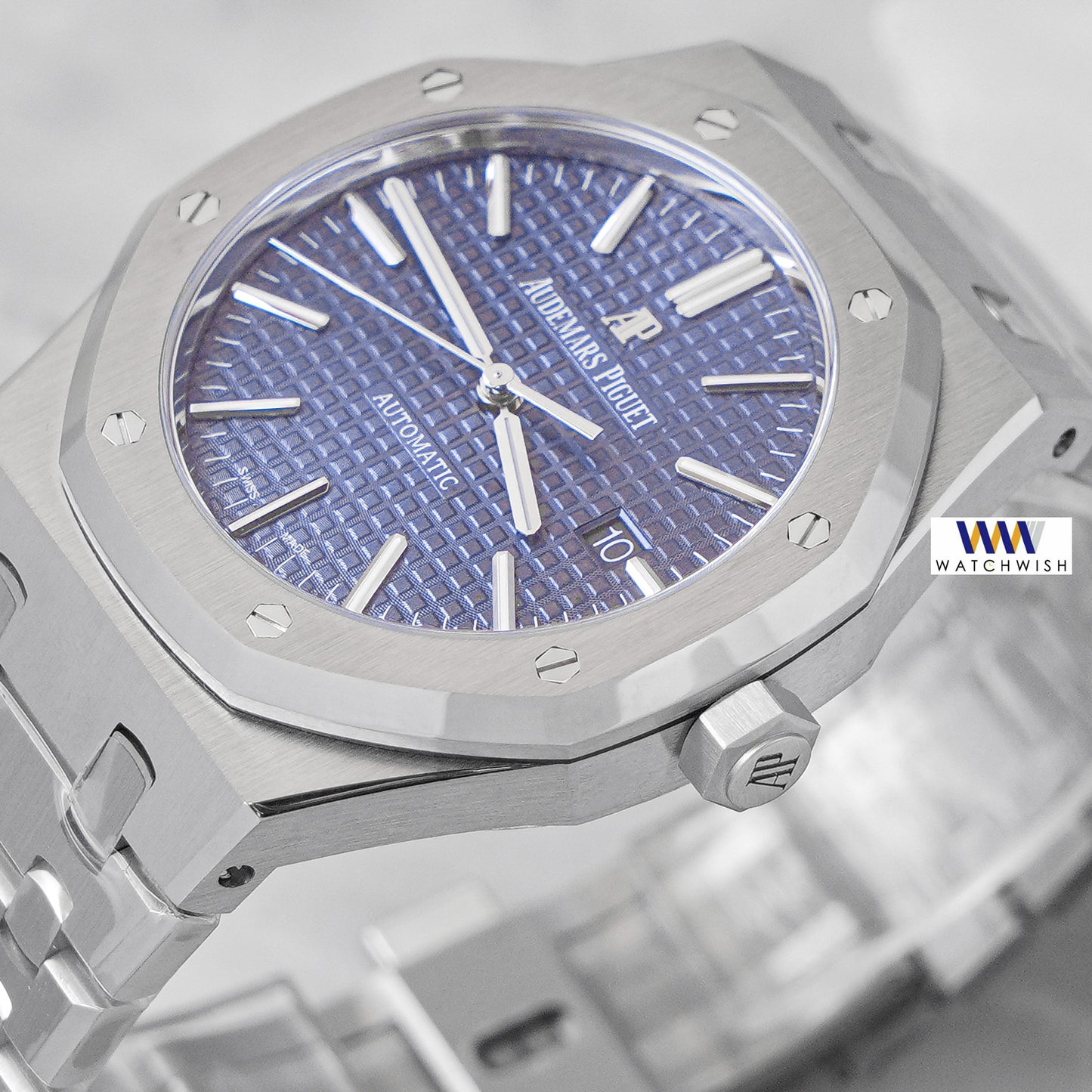 Latest Collection Silver Premium With Blue Dial PPF Made Automatic Watch