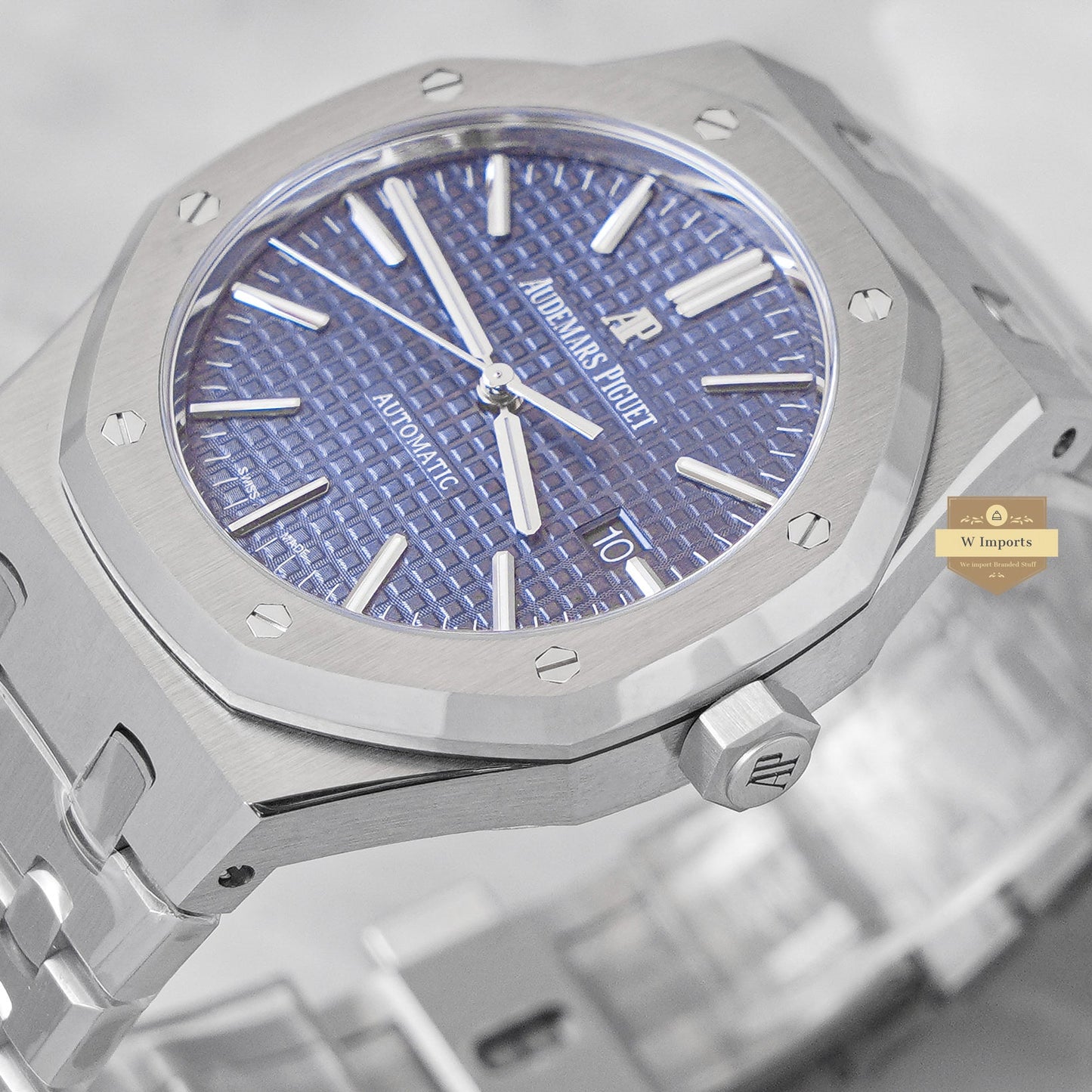 Latest Collection Silver Premium With Blue Dial PPF Made Automatic Watch
