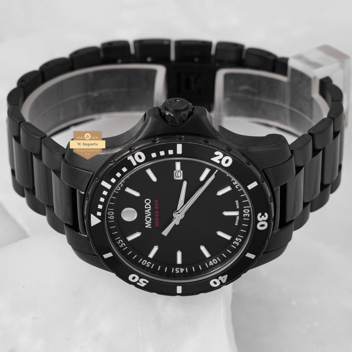 Latest Collection All Black With Dial Chain Watch