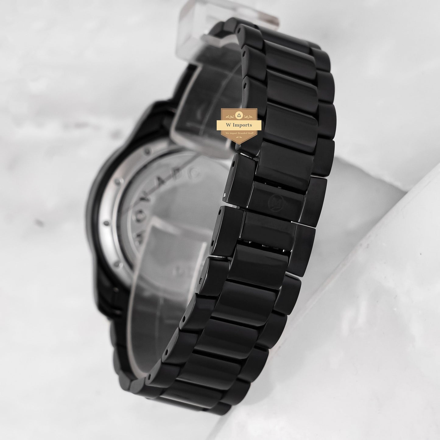 Latest Collection All Black With Dial Chain Watch