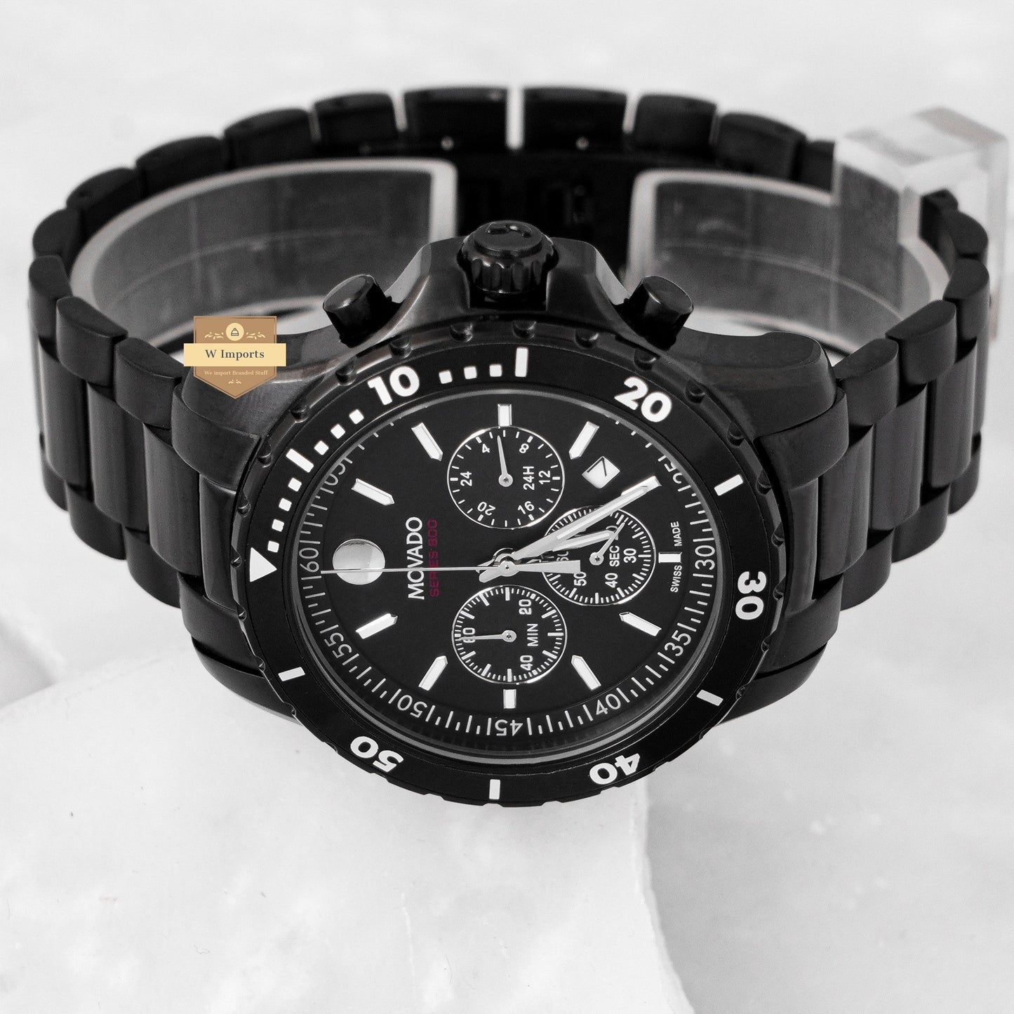 Latest Collection Chronograph All Black With Dial Chain Watch