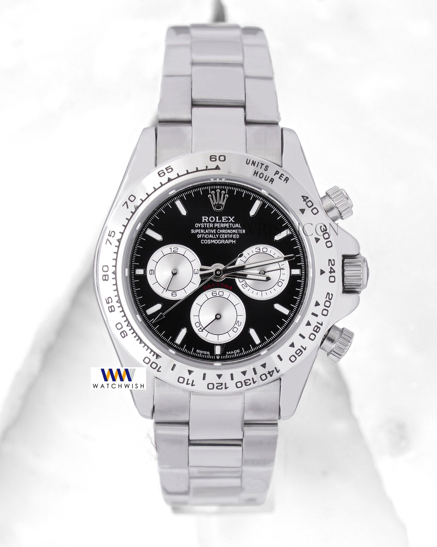 Latest Collection 40 Silver With Black Dial Yn Factory