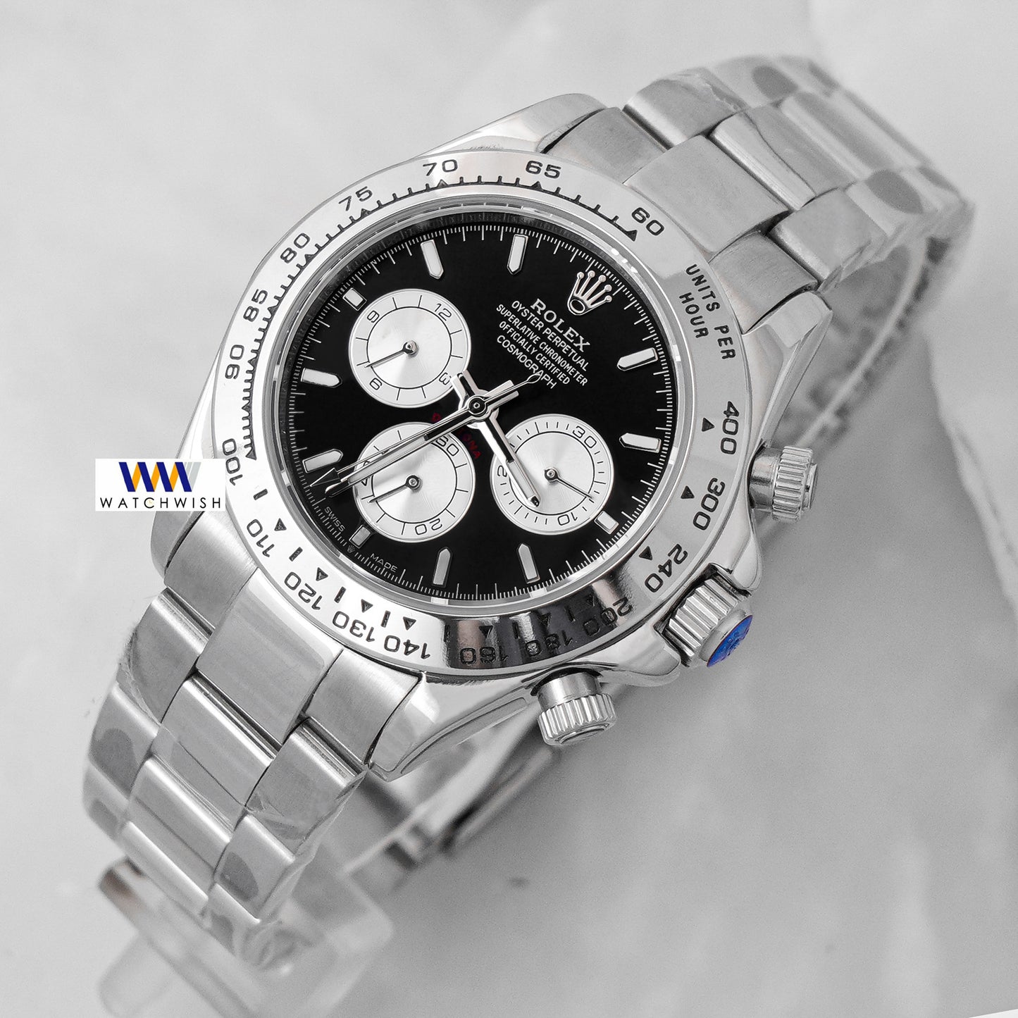 Latest Collection 40 Silver With Black Dial Yn Factory