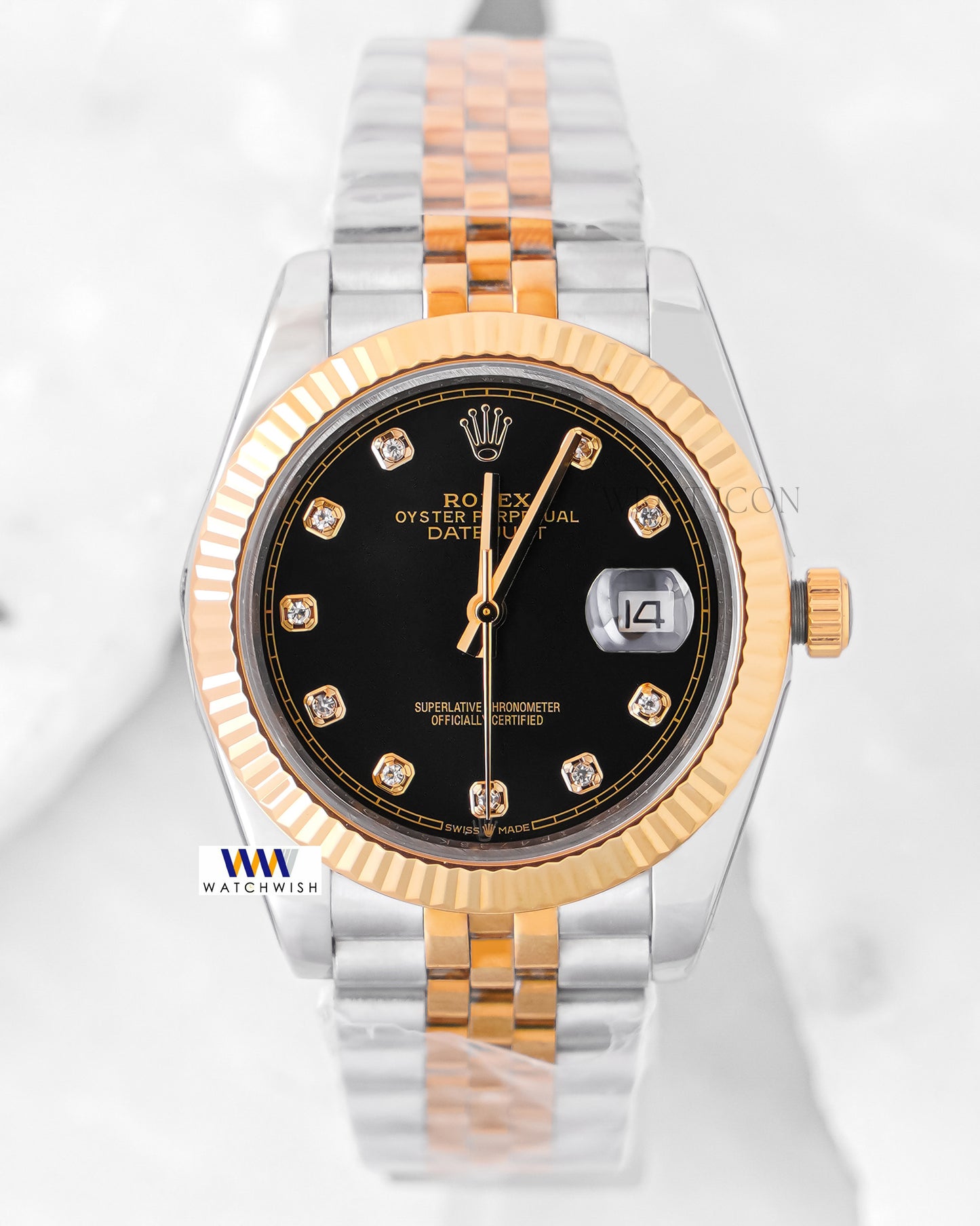 Latest Collection 41 Yellow Gold Two Tone With Black Dial YN Factory