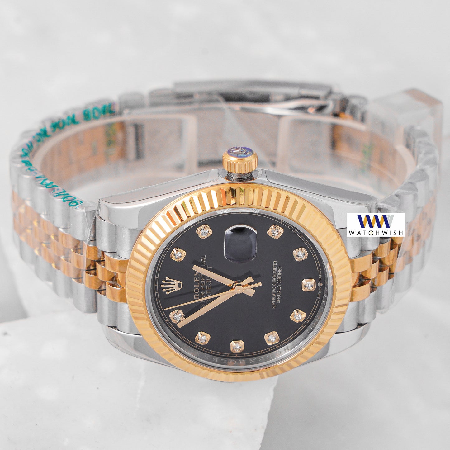 Latest Collection 41 Yellow Gold Two Tone With Black Dial YN Factory