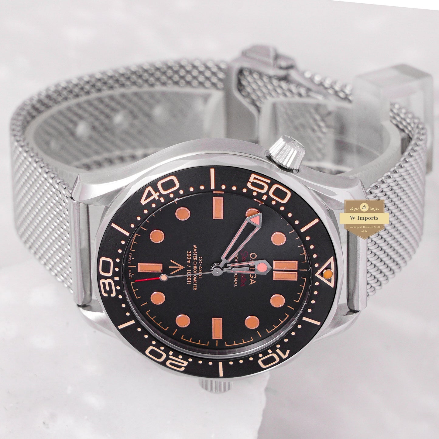 Latest Collection Silver With Black Dial Automatic Watch