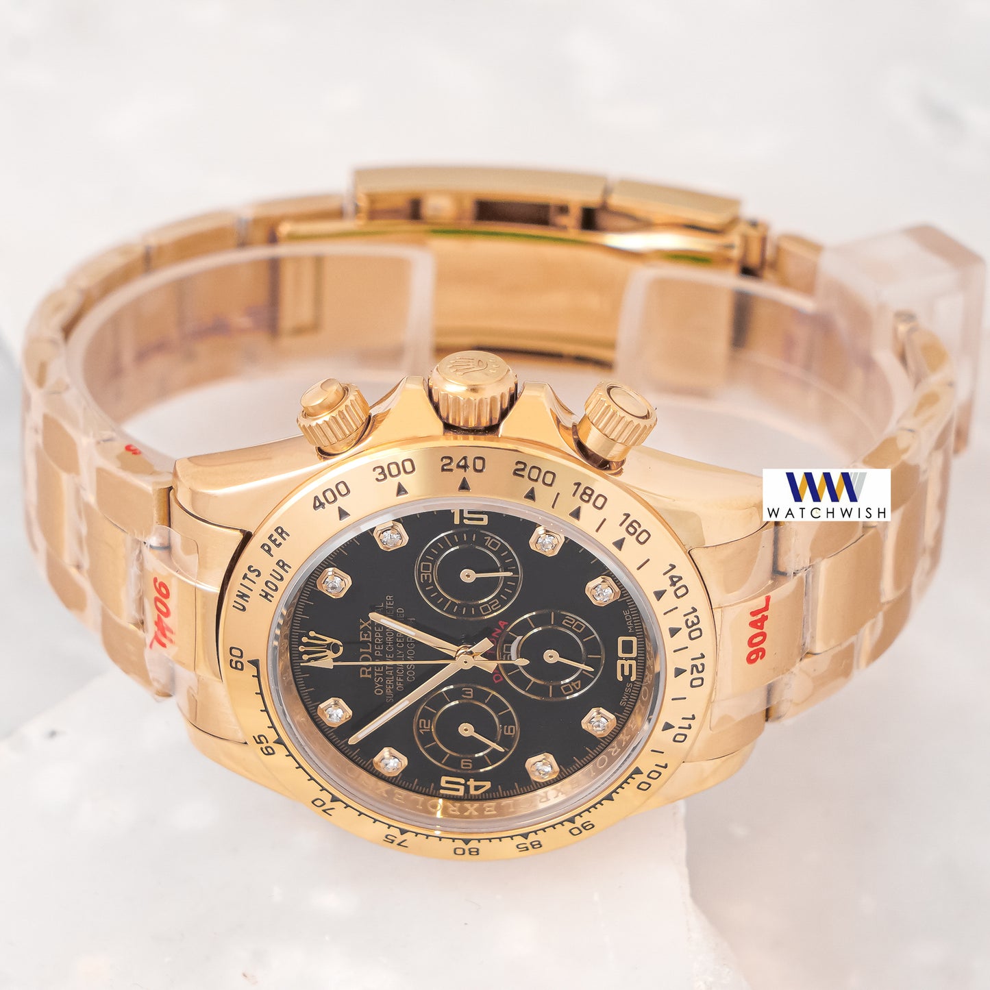 LATEST COLLECTION CHRONOGRAPH 40 YELLOW GOLD WITH BLACK DIAL ZR FACTORY