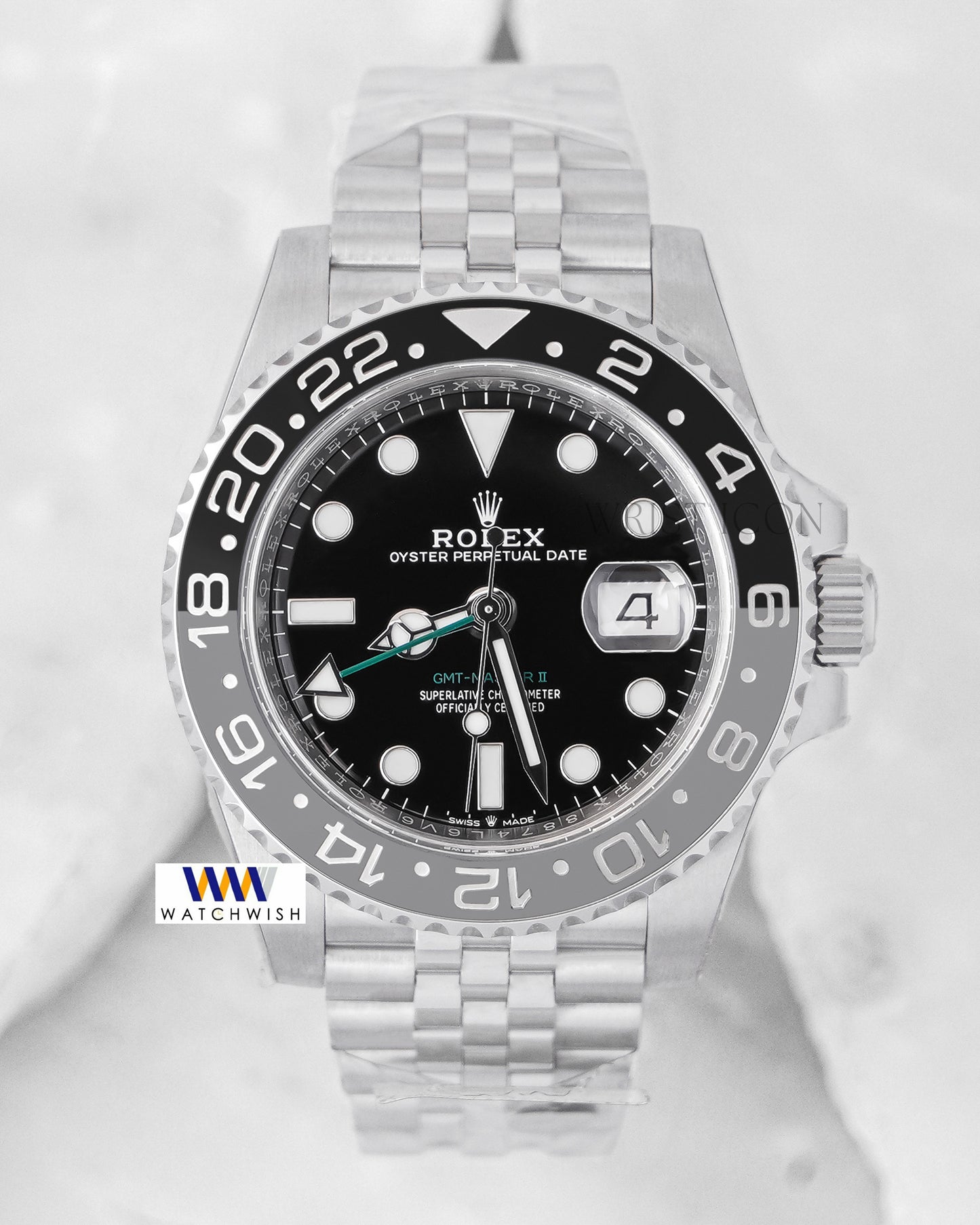 LATEST COLLECTION BRUCE WAYNE GMT 40 SILVER WITH BLACK DIAL AUTOMATIC WATCH EW MADE