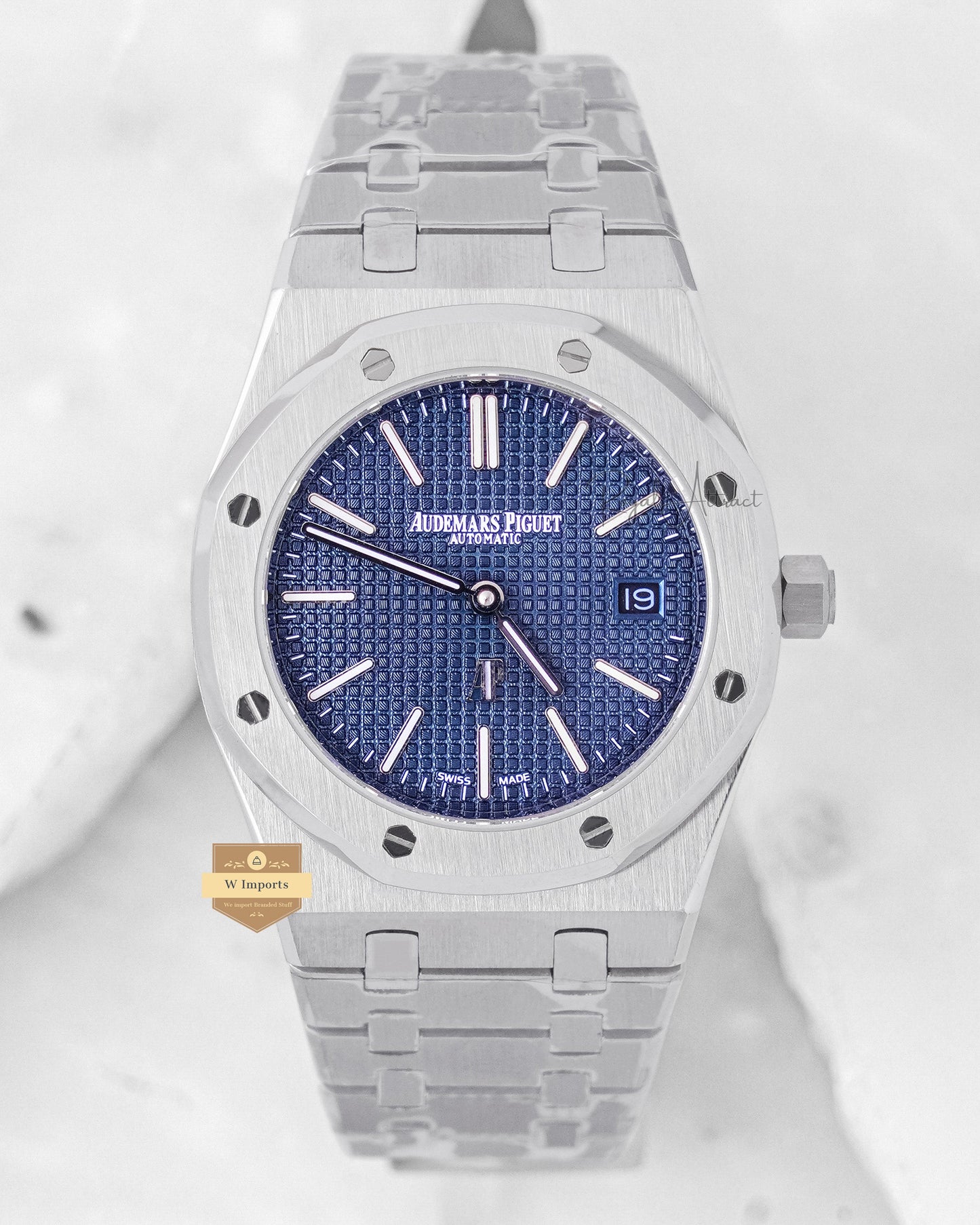 Latest Premium Collection Silver With Blue Dial Chain Watch
