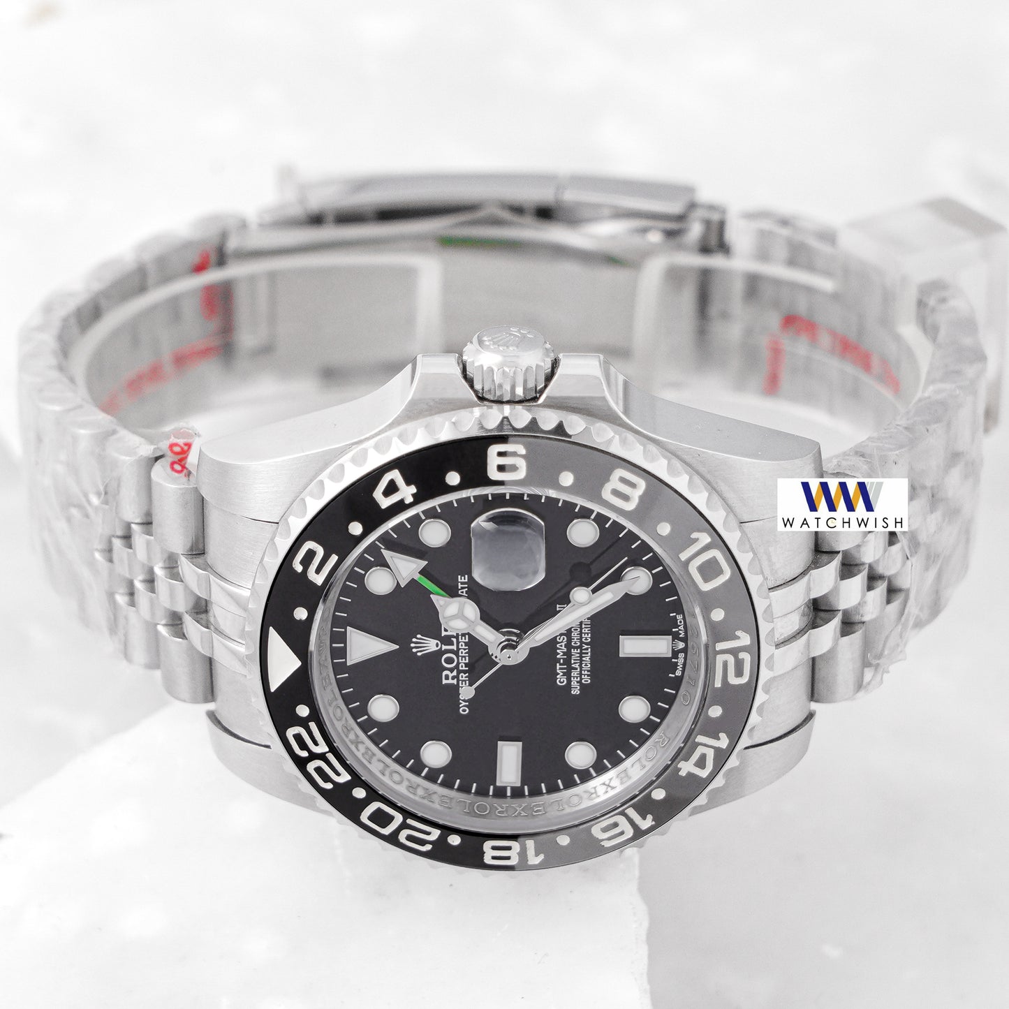 LATEST COLLECTION BRUCE WAYNE GMT 40 SILVER WITH BLACK DIAL AUTOMATIC WATCH EW MADE