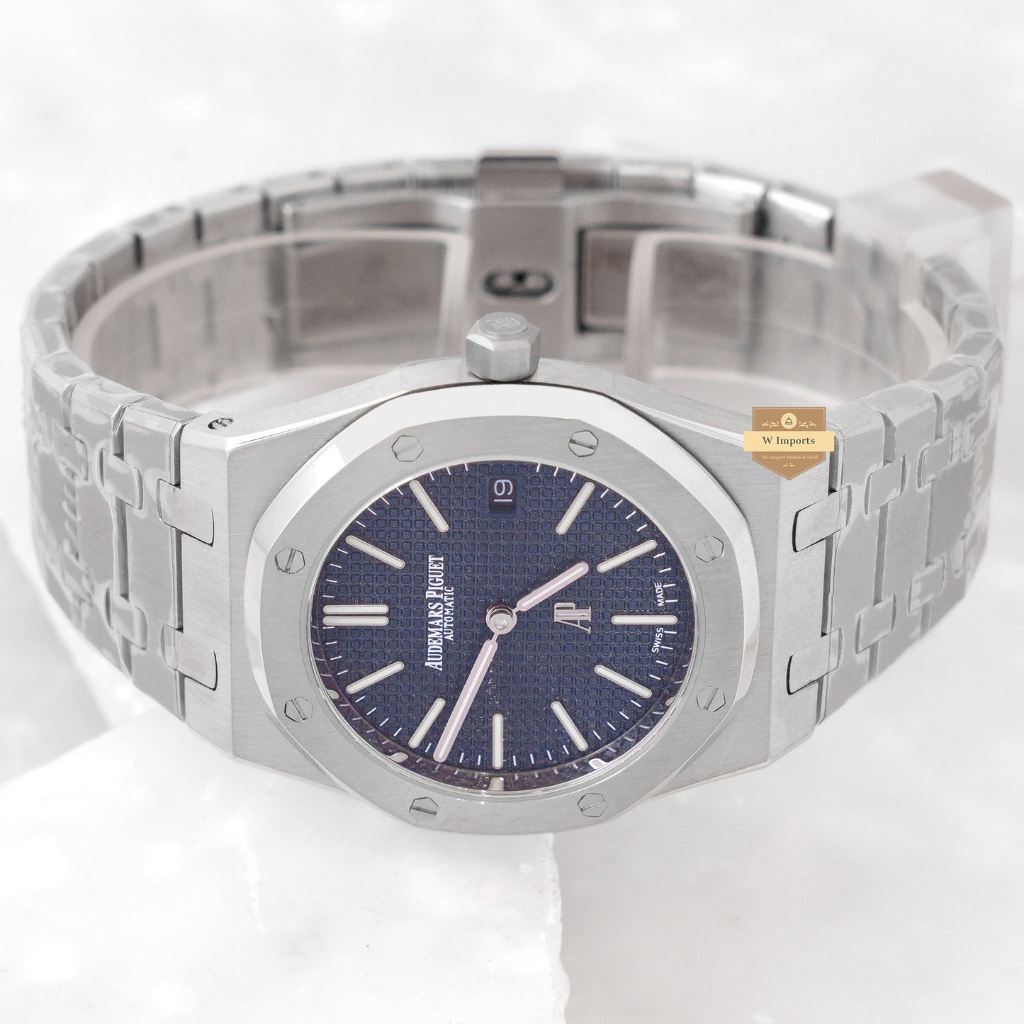 Latest Premium Collection Silver With Blue Dial Chain Watch
